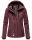 Marikoo Kleinezicke Damen Outdoor  Softshell Jacke Übergangsjacke B864 Weinrot Größe M - Gr. 38
