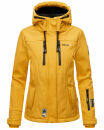 Marikoo Kleinezicke Damen Outdoor  Softshell Jacke Übergangsjacke B864 Amber Yellow Größe M - Gr. 38