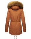 Marikoo La Viva Princess Damen Winterjacke mit Kapuze B813 Cinnamon Größe XS - Gr. 34