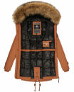 Marikoo La Viva Princess Damen Winterjacke mit Kapuze B813 Cinnamon Größe XS - Gr. 34