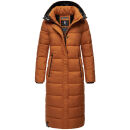 Navahoo Isalie Damen lange Winter Steppjacke Wintermantel B871 B872 Cinnamon Größe S - Gr. 36