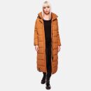 Navahoo Isalie Damen lange Winter Steppjacke Wintermantel B871 B872 Cinnamon Größe L - Gr. 40