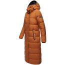 Navahoo Isalie Damen lange Winter Steppjacke Wintermantel B871 B872 Cinnamon Größe L - Gr. 40