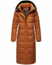 Navahoo Isalie Damen lange Winter Steppjacke Wintermantel B871 B872 Cinnamon Größe XL - Gr. 42