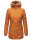 Marikoo warme Damen Winterjacke mit Kapuze Parka Kunstfell B817 Cinnamon Größe XS - Gr. 34