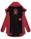 Navahoo Lindraa Damen Parka Regenjacke warm gefüttert Teddyfell Kapuze B847 Blood Red Größe L - Gr. 40