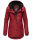 Navahoo Lindraa Damen Parka Regenjacke warm gefüttert Teddyfell Kapuze B847 Blood Red Größe L - Gr. 40