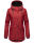 Navahoo Lindraa Damen Parka Regenjacke warm gefüttert Teddyfell Kapuze B847 Blood Red Größe L - Gr. 40