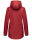 Navahoo Lindraa Damen Parka Regenjacke warm gefüttert Teddyfell Kapuze B847 Blood Red Größe L - Gr. 40