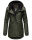 Navahoo Lindraa Damen Parka Regenjacke warm gefüttert Teddyfell Kapuze B847 Dunkel Olive Größe S - Gr. 36