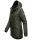 Navahoo Lindraa Damen Parka Regenjacke warm gefüttert Teddyfell Kapuze B847 Dunkel Olive Größe S - Gr. 36