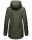 Navahoo Lindraa Damen Parka Regenjacke warm gefüttert Teddyfell Kapuze B847 Dunkel Olive Größe M - Gr. 38