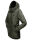 Navahoo Lindraa Damen Parka Regenjacke warm gefüttert Teddyfell Kapuze B847 Dunkel Olive Größe L - Gr. 40