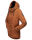 Navahoo Lindraa Damen Parka Regenjacke warm gefüttert Teddyfell Kapuze B847 Cinnamon Größe XL - Gr. 42