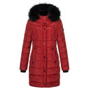 Navahoo Lotusblüte Princess Damen Winter Steppjacke mit Kapuze B897 Blood Red Größe S - Gr. 36