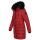 Navahoo Lotusblüte Princess Damen Winter Steppjacke mit Kapuze B897 Blood Red Größe S - Gr. 36