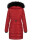 Navahoo Lotusblüte Princess Damen Winter Steppjacke mit Kapuze B897 Blood Red Größe M - Gr. 38