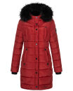 Navahoo Lotusblüte Princess Damen Winter Steppjacke mit Kapuze B897 Blood Red Größe L - Gr. 40