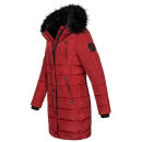 Navahoo Lotusblüte Princess Damen Winter Steppjacke mit Kapuze B897 Blood Red Größe XL - Gr. 42