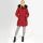 Navahoo Lotusblüte Princess Damen Winter Steppjacke mit Kapuze B897 Blood Red Größe XL - Gr. 42