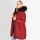 Navahoo Lotusblüte Princess Damen Winter Steppjacke mit Kapuze B897 Blood Red Größe XL - Gr. 42