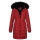Navahoo Lotusblüte Princess Damen Winter Steppjacke mit Kapuze B897 Blood Red Größe XL - Gr. 42