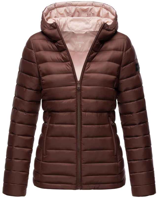 Marikoo Lucy Damen Steppjacke Übergangsjacke B651 Schoko Größe XS - Gr. 34