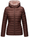 Marikoo Lucy Damen Steppjacke Übergangsjacke B651 Schoko Größe XS - Gr. 34