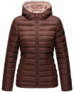 Marikoo Lucy Damen Steppjacke Übergangsjacke B651 Schoko Größe L - Gr. 40
