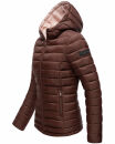 Marikoo Lucy Damen Steppjacke Übergangsjacke B651 Schoko Größe L - Gr. 40