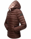 Marikoo Lucy Damen Steppjacke Übergangsjacke B651 Schoko Größe L - Gr. 40
