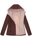 Marikoo Lucy Damen Steppjacke Übergangsjacke B651 Schoko Größe L - Gr. 40