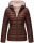 Marikoo Lucy Damen Steppjacke Übergangsjacke B651 Schoko Größe L - Gr. 40