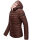 Marikoo Lucy Damen Steppjacke Übergangsjacke B651 Schoko Größe L - Gr. 40