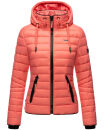 Navahoo Lulana Damen Steppjacke Übergangsjacke B650 Rose Coral Größe S - Gr. 36
