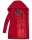 Marikoo Maikoo Damen Mantel mit Kapuze Trenchcoat Jacke B819 Blood Red Größe S - Gr. 36