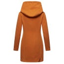 Marikoo Maikoo Damen Mantel mit Kapuze Trenchcoat Jacke B819 Cinnamon Größe L - Gr. 40