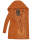 Marikoo Maikoo Damen Mantel mit Kapuze Trenchcoat Jacke B819 Cinnamon Größe L - Gr. 40