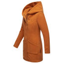 Marikoo Maikoo Damen Mantel mit Kapuze Trenchcoat Jacke B819 Cinnamon Größe XL - Gr. 42