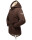 Marikoo Manolya Damen Winter Jacke Parka mit Teddyfell B376 Dark Choco Größe XS - Gr. 34