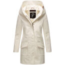 Marikoo Mayleen Damen Softshell Jacke mit Kapuze B856 Offwhite Größe XS - Gr. 34