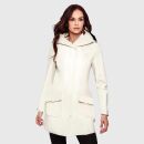 Marikoo Mayleen Damen Softshell Jacke mit Kapuze B856 Offwhite Größe M - Gr. 38