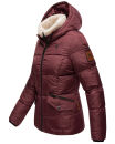 Navahoo Megan Damen Winter Stepp Jacke mit Tedyfell B672 Weinrot Größe S - Gr. 36