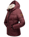Navahoo Megan Damen Winter Stepp Jacke mit Tedyfell B672 Weinrot Größe S - Gr. 36
