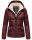 Navahoo Megan Damen Winter Stepp Jacke mit Tedyfell B672 Weinrot Größe S - Gr. 36