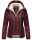Navahoo Megan Damen Winter Stepp Jacke mit Tedyfell B672 Weinrot Größe S - Gr. 36