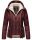 Navahoo Megan Damen Winter Stepp Jacke mit Tedyfell B672 Weinrot Größe L - Gr. 40