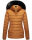 Navahoo Milianaa Damen Winter Steppjacke gefüttert Kapuze Kunstfell B846 Cinnamon Größe S - Gr. 36