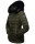 Navahoo Milianaa Damen Winter Steppjacke gefüttert Kapuze Kunstfell B846 Olive Größe XS - Gr. 34