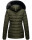 Navahoo Milianaa Damen Winter Steppjacke gefüttert Kapuze Kunstfell B846 Olive Größe XS - Gr. 34